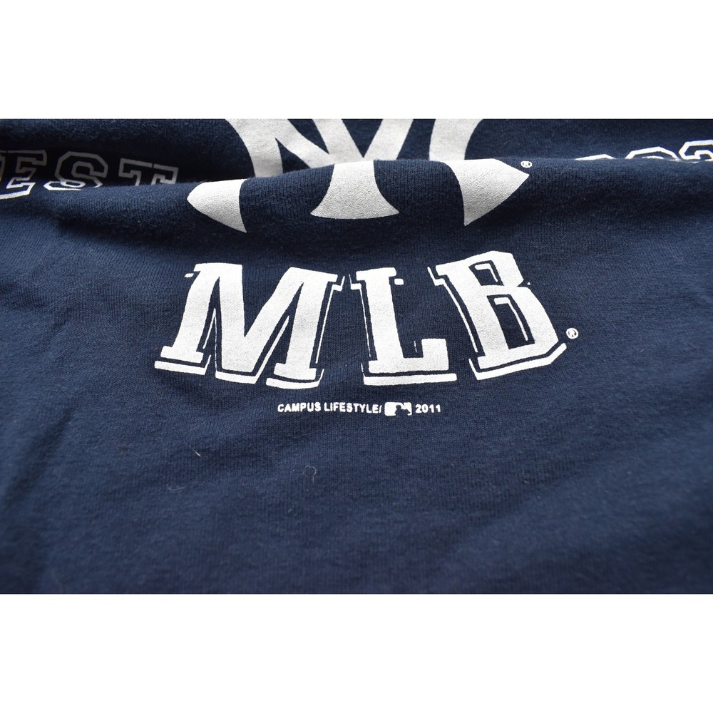 Campus Lifestyle New York Yankees Ringer T-Shirt Womens M Navy MLB 1903 - Picture 6 of 10